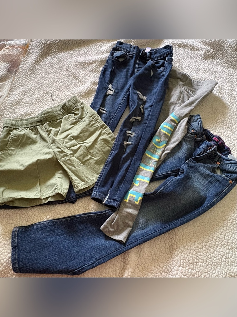Girl jeans , shorts , leggings